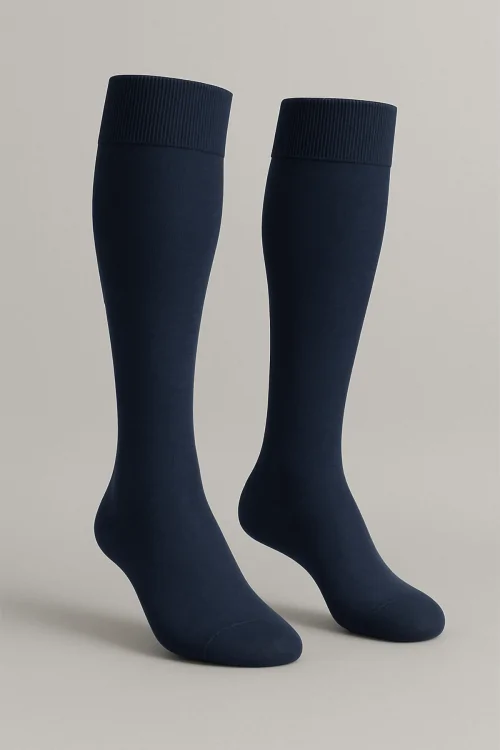 Lange Herrensocken aus schottischem Garn und Nylon – zertifizierte Doppelschicht