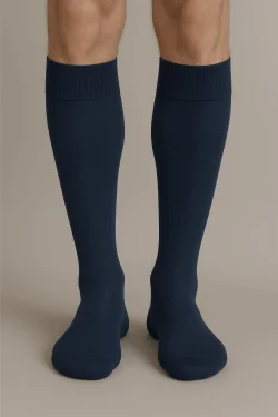 Lange Herrensocken aus schottischem Garn und Nylon – zertifizierte Doppelschicht