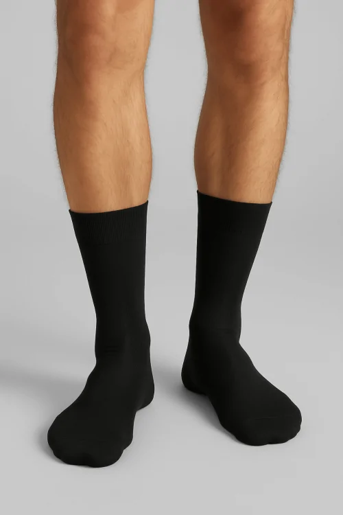 Men's short sock in Scottish yarn and nylon - certified double layer