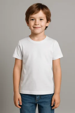 Maglia bimbo manica corta in cotone caldo girocollo – 3 pezzi