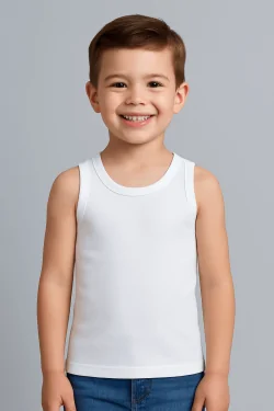 Warmes Baby-Tanktop aus Baumwolle mit breiten Schultern – 3-teilig