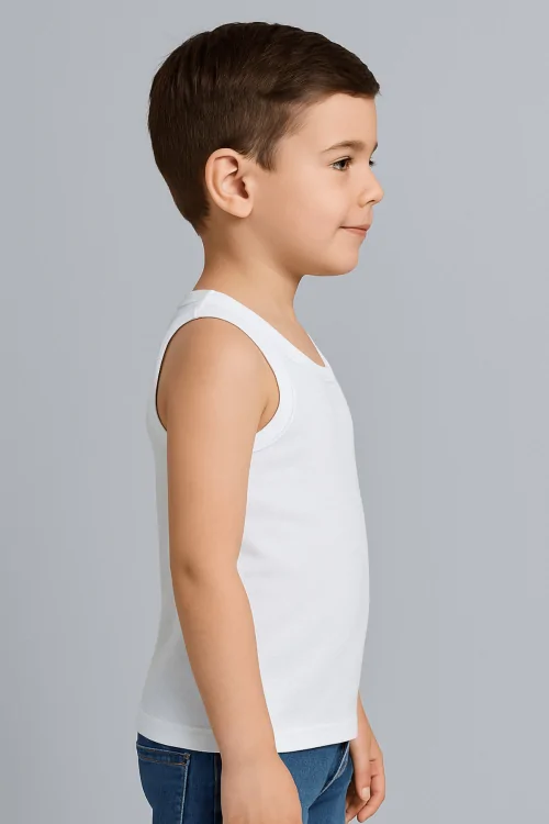 Camiseta de tirantes ancha de algodón cálido para bebé (3 piezas)