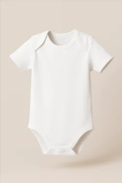 Warmer kurzärmliger Baby-Mädchen-Body aus Baumwolle – 3er-Pack