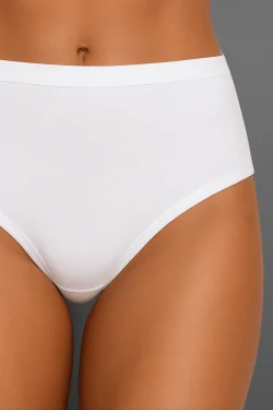 Culotte alto de mujer en algodón modal elástico con bordes de algodón