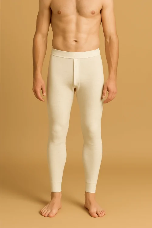 Collants sous-vêtements en laine et coton pour hommes