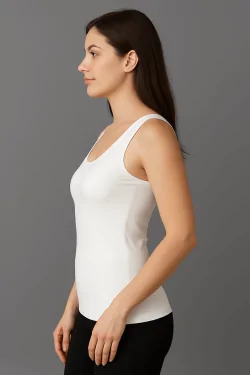 Débardeur en microfibre extensible pour femme - Épaules larges