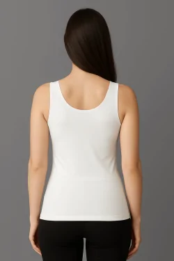Tanktop aus Stretch-Mikrofaser für Damen – breite Schultern