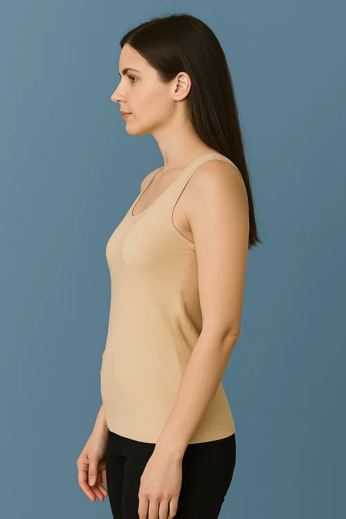 Women's Stretch Microfiber Tank Top - Wide Shoulder