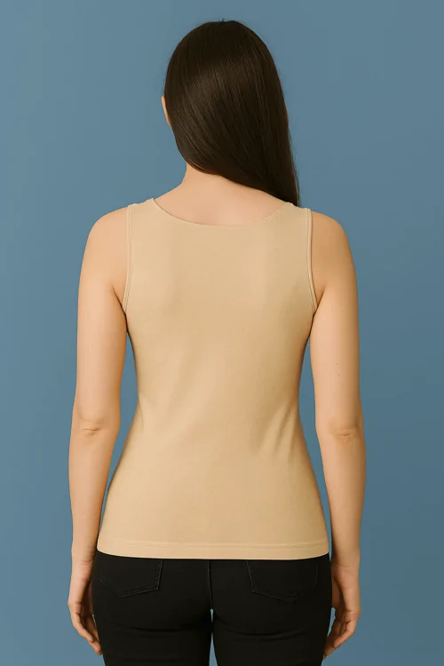 Canotta donna elasticizzata in microfibra – spalla larga