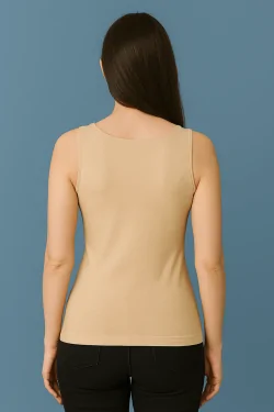Canotta donna elasticizzata in microfibra – spalla larga