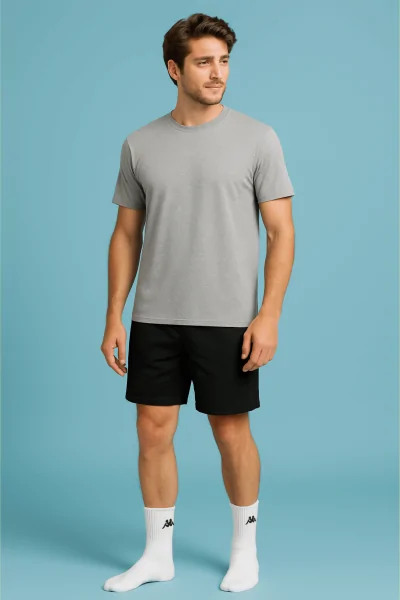 Set 3 paia calze tennis corte uomo Kappa in cotone spugna