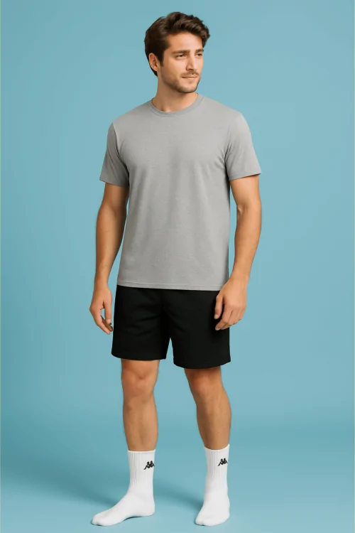 Set mit 3 Paar kurzen Kappa-Tennissocken für Herren aus Baumwollfrottee
