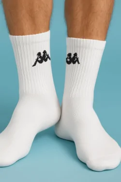 Set mit 3 Paar kurzen Kappa-Tennissocken für Herren aus Baumwollfrottee