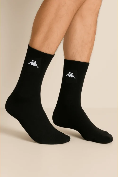 Lote de 3 pares de calcetines cortos Kappa para hombre en algodón elástico: comodidad y estilo.