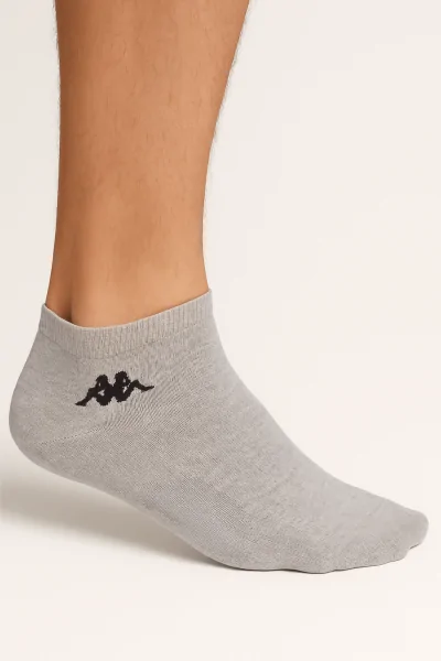 Calcetines de algodón elástico para hombre con logotipo Kappa (3 unidades)