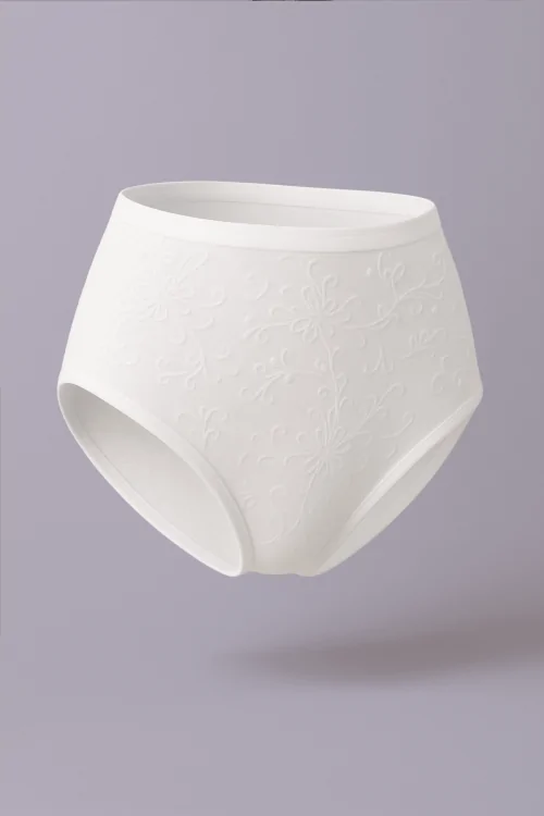 Women's High-Waisted Cotton Modal Lace Briefs - 3 Pieces White or Black