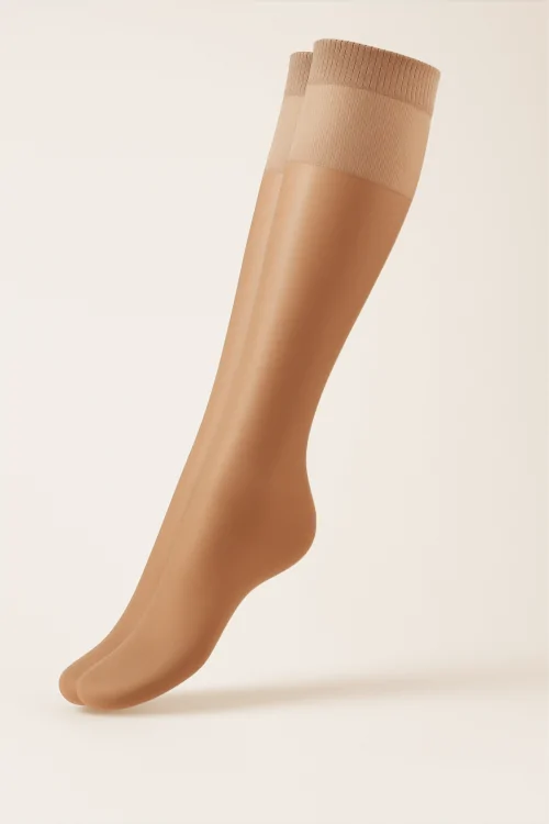 Filodoro Women's Sheer Opaque Socks 40 - Set of 6 Pairs with Graduated Compression