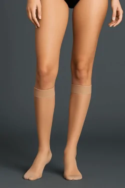 Medias hasta la rodilla FILODORO 20 den Supercomfort para mujer – 6 pares