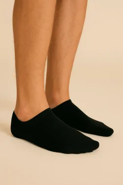 Chaussettes unisexes invisibles en coton extensible (3 paires)