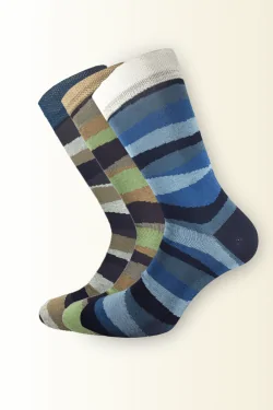 Men's Camouflage Cotton Short Socks – 3 Pairs