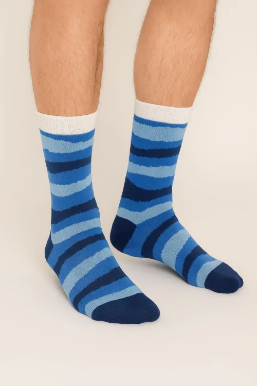 Kurze Baumwollsocken mit Camouflage-Muster für Herren – 3 Paar