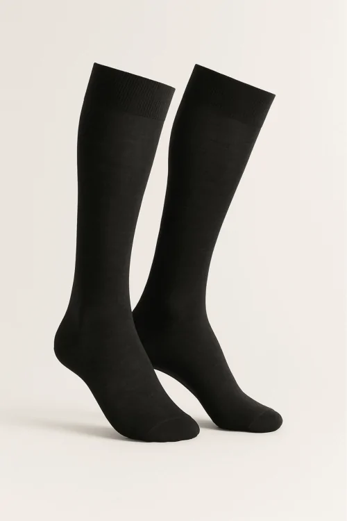 Calcetines largos y ligeros de hilo escocés para hombre (6 pares)