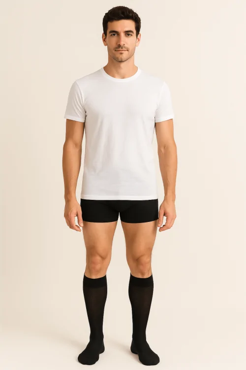 Lange, leichte Herrensocken mit schottischem Garn – 6 Paar