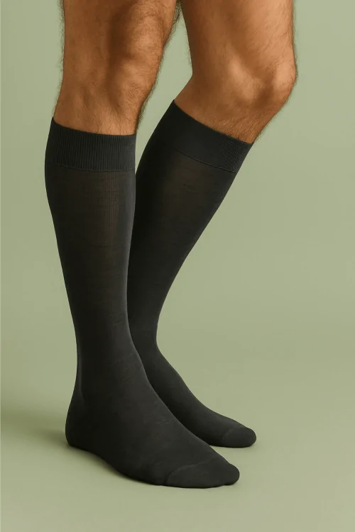 Lange, leichte Herrensocken mit schottischem Garn – 6 Paar