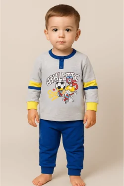Leichter Baumwollpyjama für Babyjungen – 18/24 Monate
