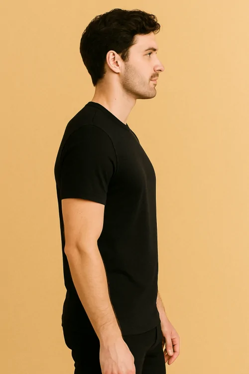 Herren-Pullover mit Rundhalsausschnitt und Zwei-Wege-Stretch – 3er-Pack