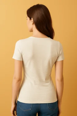 Kurzarmpullover aus Wollmischung mit Spitze – Stil und Wärme