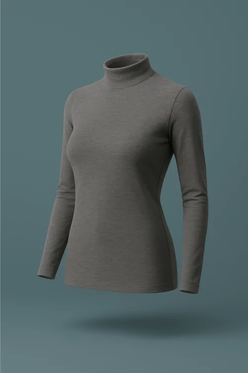 Maglia lupetto donna in cotone elasticizzato – comfort e stile