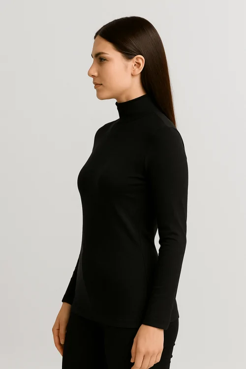 Maglia lupetto donna in cotone elasticizzato – comfort e stile