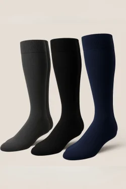 Calcetines largos de polar térmico – 3 pares, cálidos y suaves