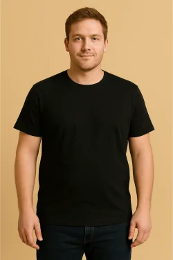 Suéter de algodón peinado para hombre tallas maxi – 3 piezas