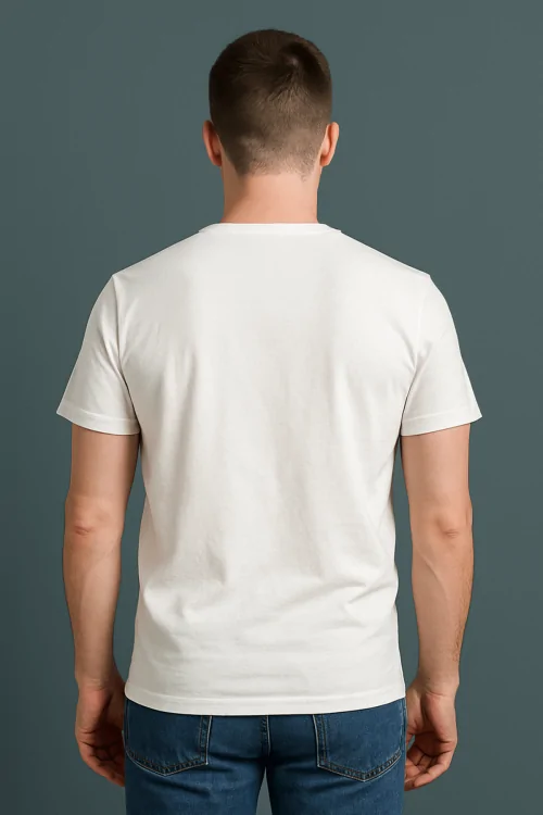 Men's Combed Cotton V-Neck Sweater