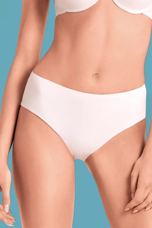Flat stomach effect, raw cut, invisible comfort