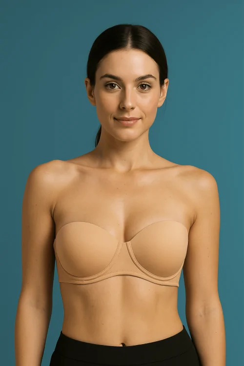 Sujetador Bandeau Efecto invisible y soporte moldeador