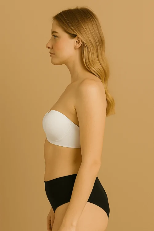 Sujetador bandeau con aros: invisible y moldeador