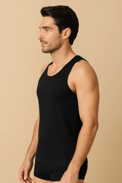 Herren-Tanktop aus gekämmter Baumwolle