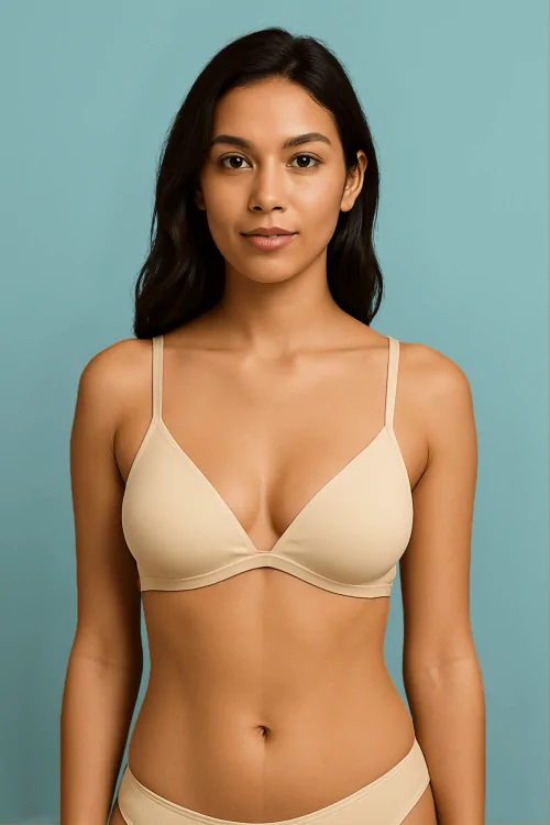 Soutien-gorge rembourré lisse sans armatures