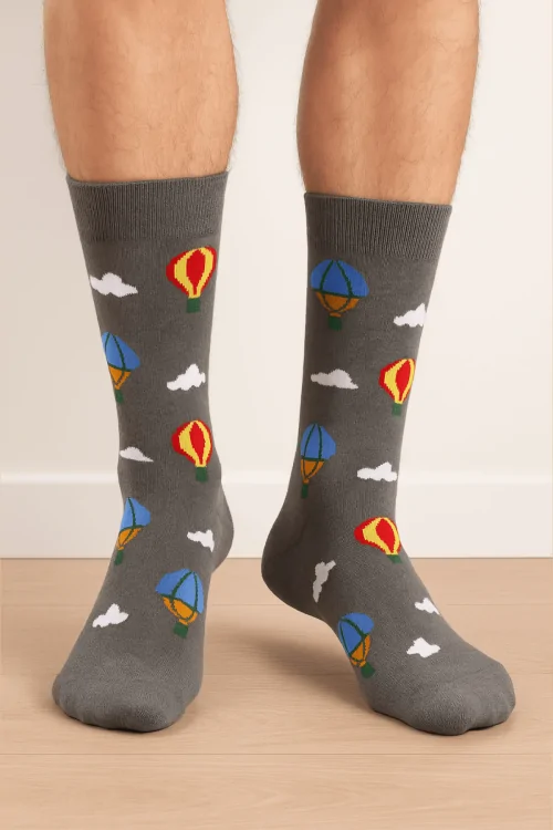 Calcetines cortos elásticos y suaves para hombre
