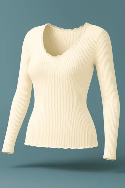 Maglia Donna a Costa Scollatura Profonda