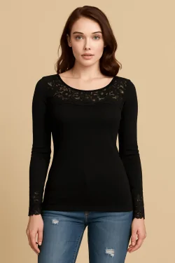 Maglia Donna a Costa con Pizzo Alto