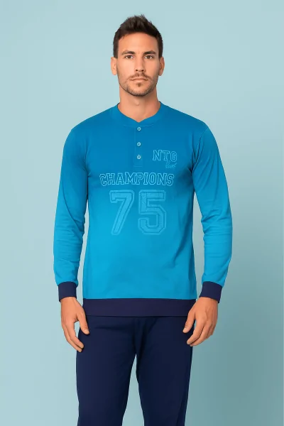 Pyjama Serafino pour homme avec revers