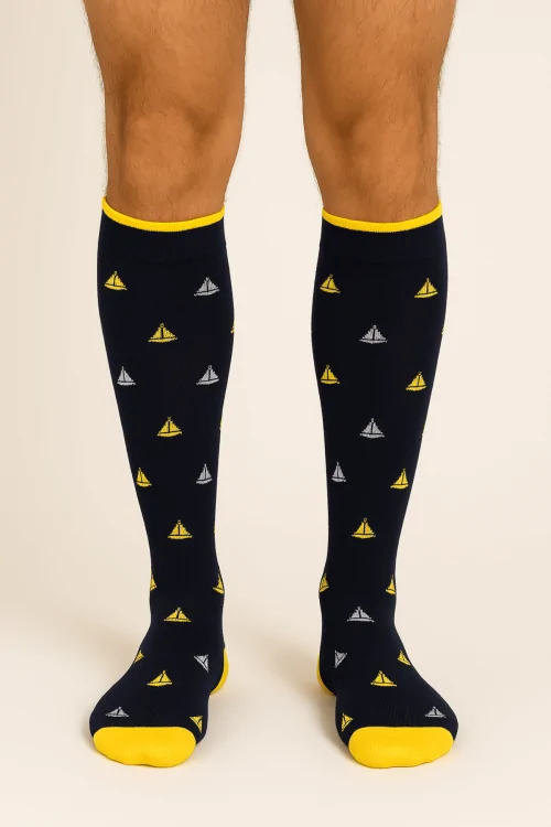 Calcetines largos hasta la rodilla para hombre