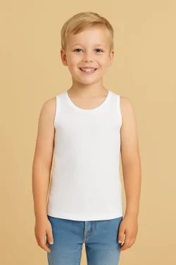 COTON STRETCH - Débardeur bébé léger et ajusté (3 pièces)