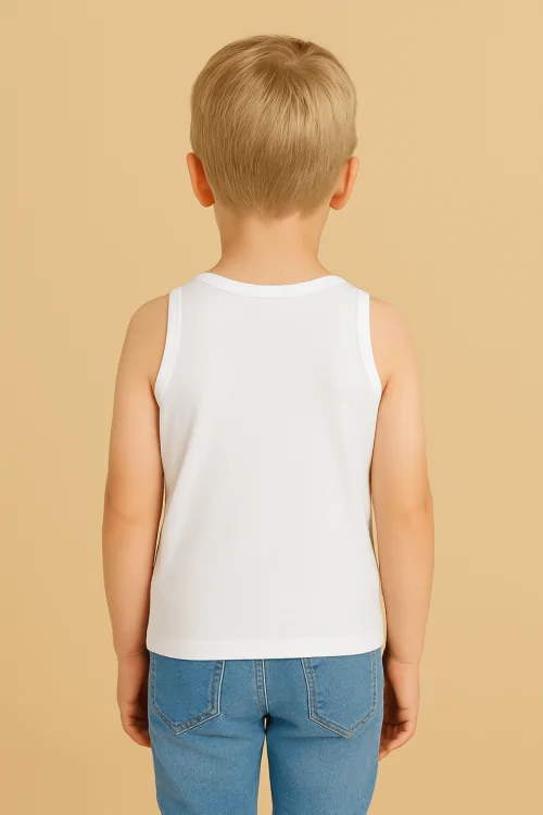 STRETCH-BAUMWOLLE – Leichtes, eng anliegendes Baby-Tanktop – (3 Stück)