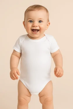 Body de bebé de manga corta