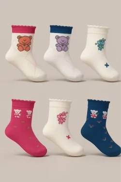 Leichte Baumwolle und farbenfrohe Designs – 6 verschiedene Paare